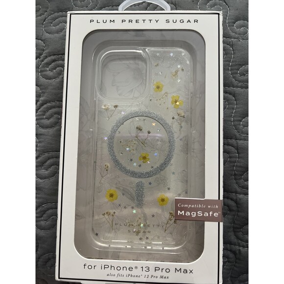 Plum Pretty Sugar Phone Case for iPhone 12 13 Pro Max - Floral Design NIB - Picture 1 of 4